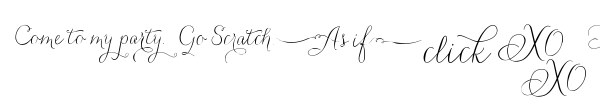 Carolyna Words font preview